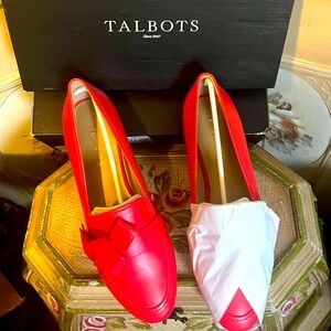 Gorgeous red Talbots Loafers, size 9 brand new